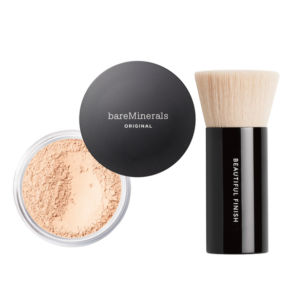 bare minerals ORIGINAL Loose Powder Foundation & Brush Bundle bare minerals ORIGINAL Loose Powder Foundation & Brush Bundle