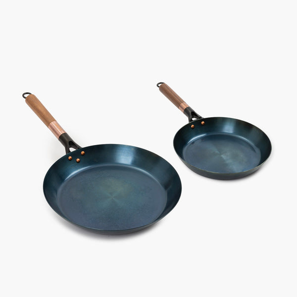 Barebones Blue Carbon Steel Skillet