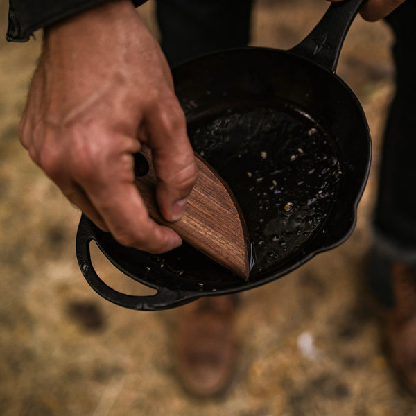 Barebones Cast Iron Wood Scraper - Walnut