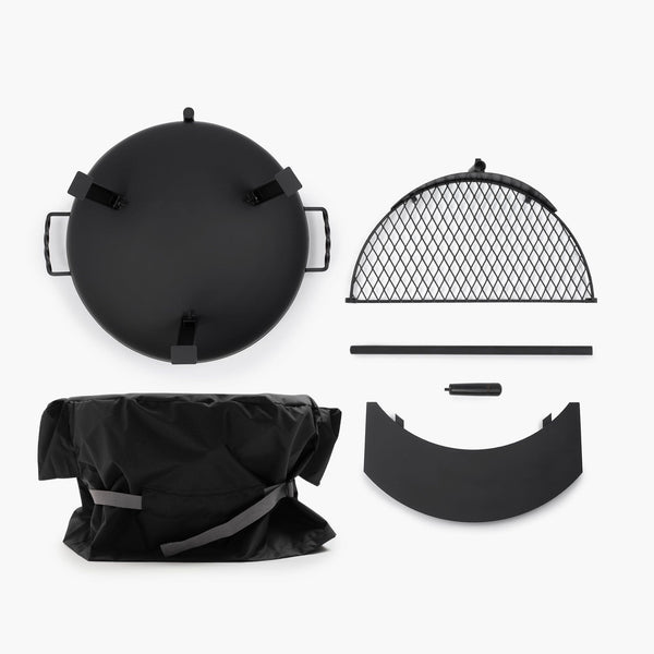 Barebones Cowboy Fire Pit Grill - 23" Bundle