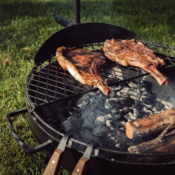 Barebones Cowboy Fire Pit Grill - 23" Bundle