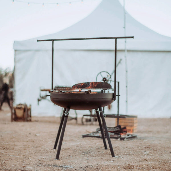 Barebones Cowboy Fire Pit Grill - 30" Premier Bundle