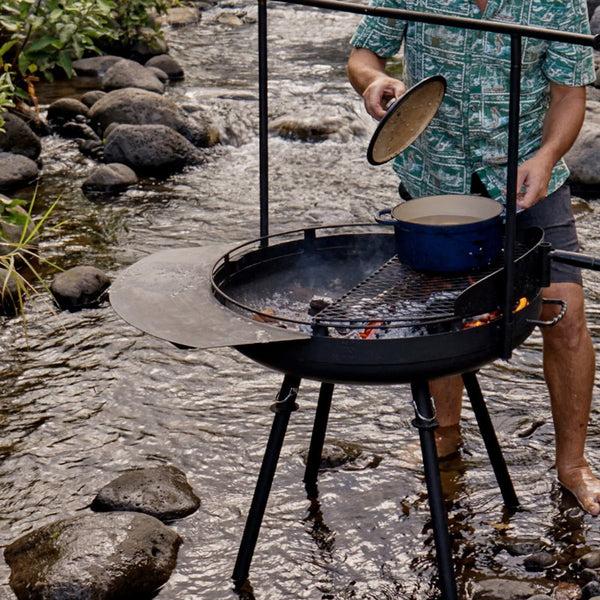 Barebones Cowboy Fire Pit Grill - 30" Premier Bundle