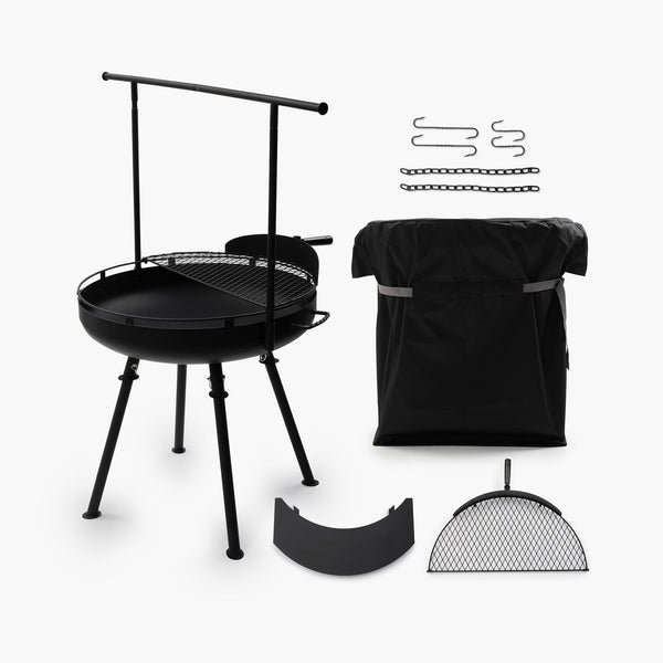 barebones Cowboy Fire Pit Grill - 30" Premier Bundle