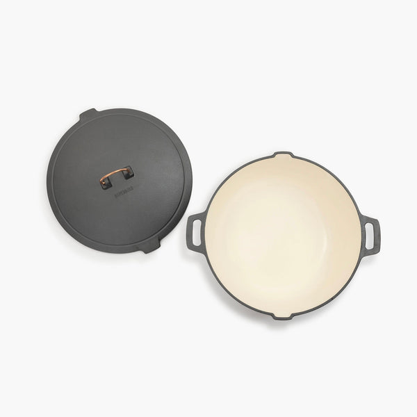 Barebones Enamel Lined Cast Iron Crock Pot