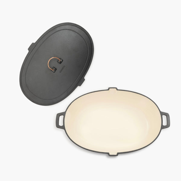 Barebones Enamel Lined Cast Iron Roaster
