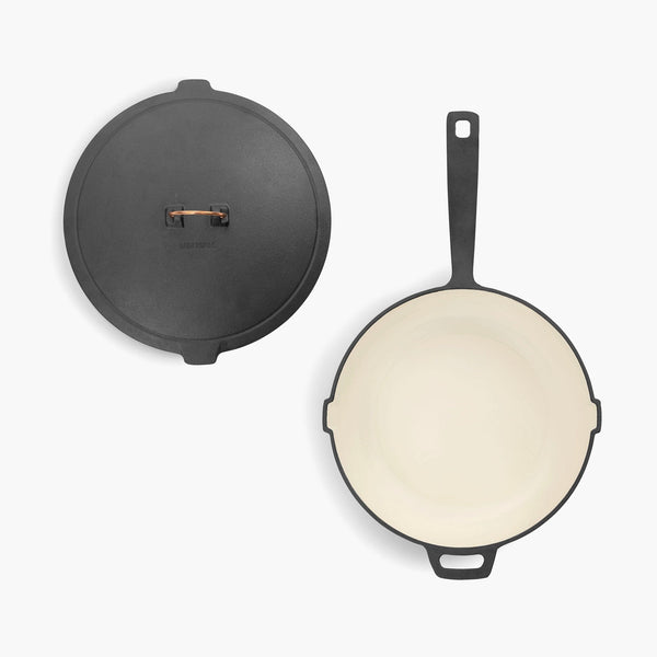 Barebones Enamel Lined Cast Iron Skillet