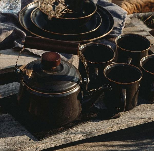 Barebones Enamel Teapot