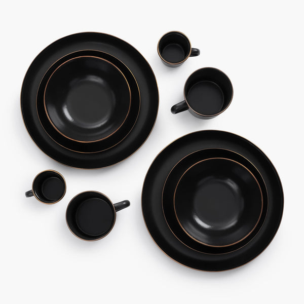 Barebones Enamelware Dining Collection - Charcoal
