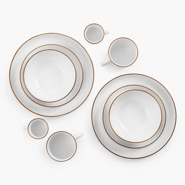Barebones Enamelware Dining Collection - Eggshell
