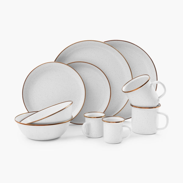 barebones Enamelware Dining Collection - Eggshell