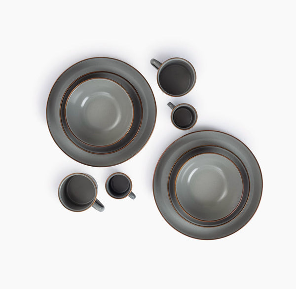 Barebones Enamelware Dining Collection - Slate Gray