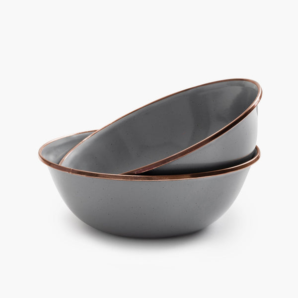 Barebones Enamelware Dining Collection - Slate Gray