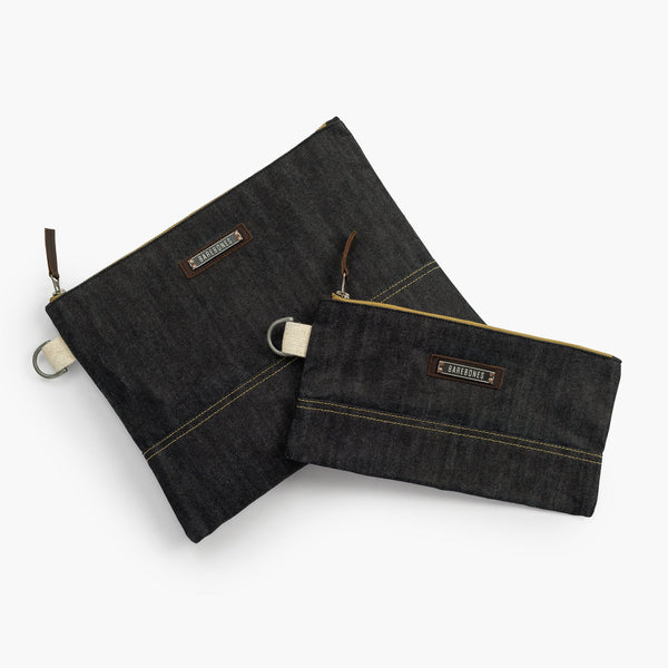 barebones Neelum Zipper Pouch - Denim