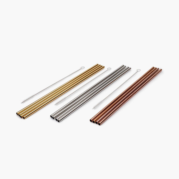 Barebones Porter Reusable Metal Straw Set