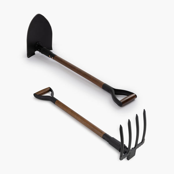 Barebones Spading Fork & Folding Shovel Set