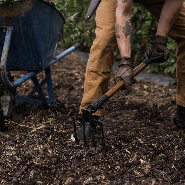 Barebones Spading Fork & Folding Shovel Set