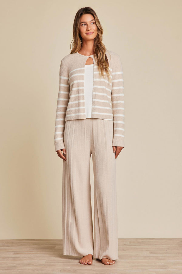 barefoot dreams CozyChic Lite® Striped Cardigan With Button
