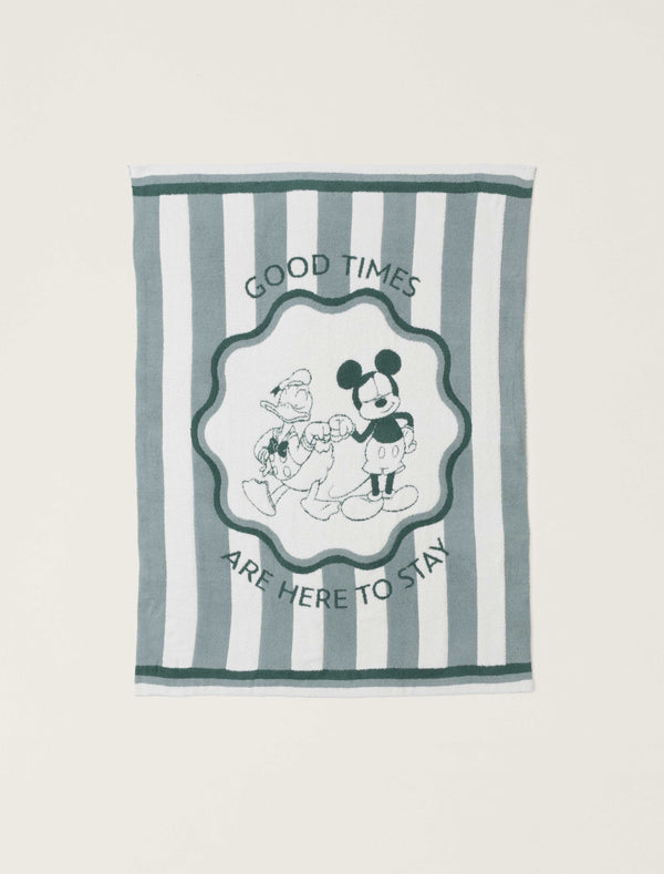 barefoot dreams CozyChic® Disney Mickey And Donald Stripe Blanket
