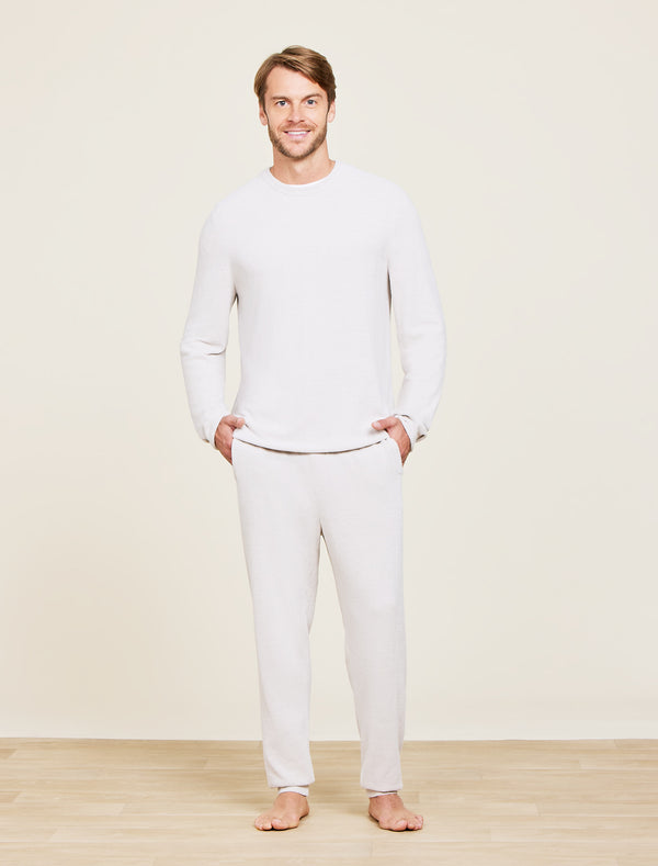 barefoot dreams CozyChic Ultra Lite® Men's Rib Inset Pullover
