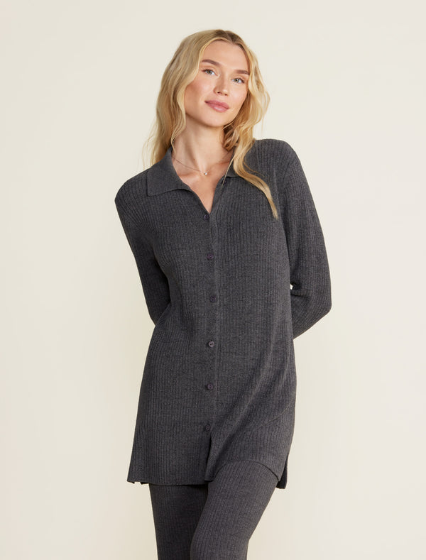barefoot dreams CozyChic Ultra Lite® Ribbed Button Down Cardigan