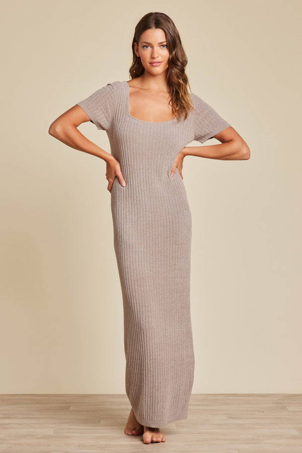 barefoot dreams CozyChic Ultra Lite® Ribbed Short Sleeve Dress