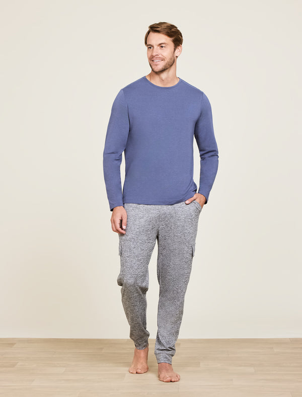 barefoot dreams Malibu Collection® Men's Seamed Long Sleeve