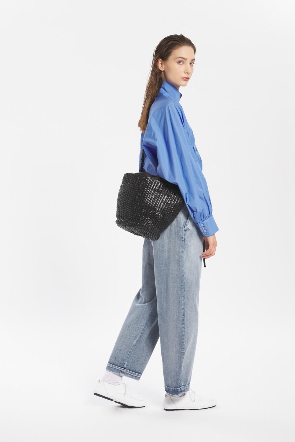 Barena Bag Secchiello Pelle Nero