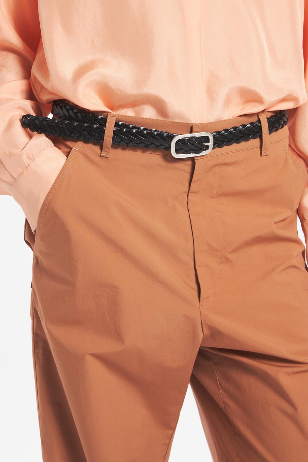 Barena Belt Treccia Pelle Nero