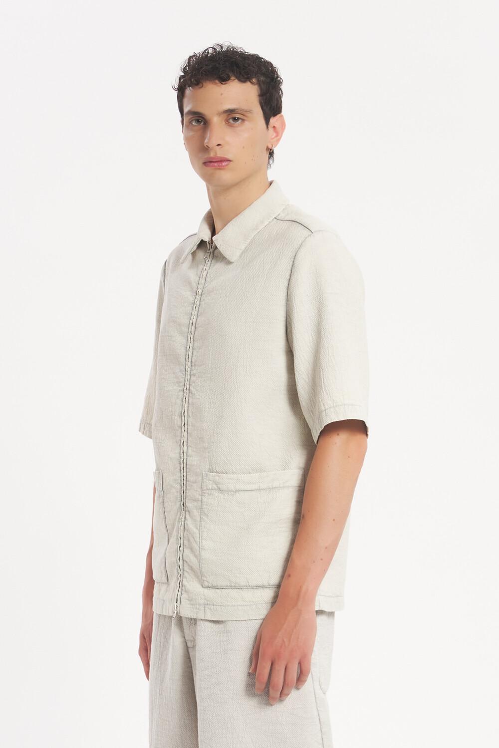 Barena Overshirt Piomber Crespon Perla