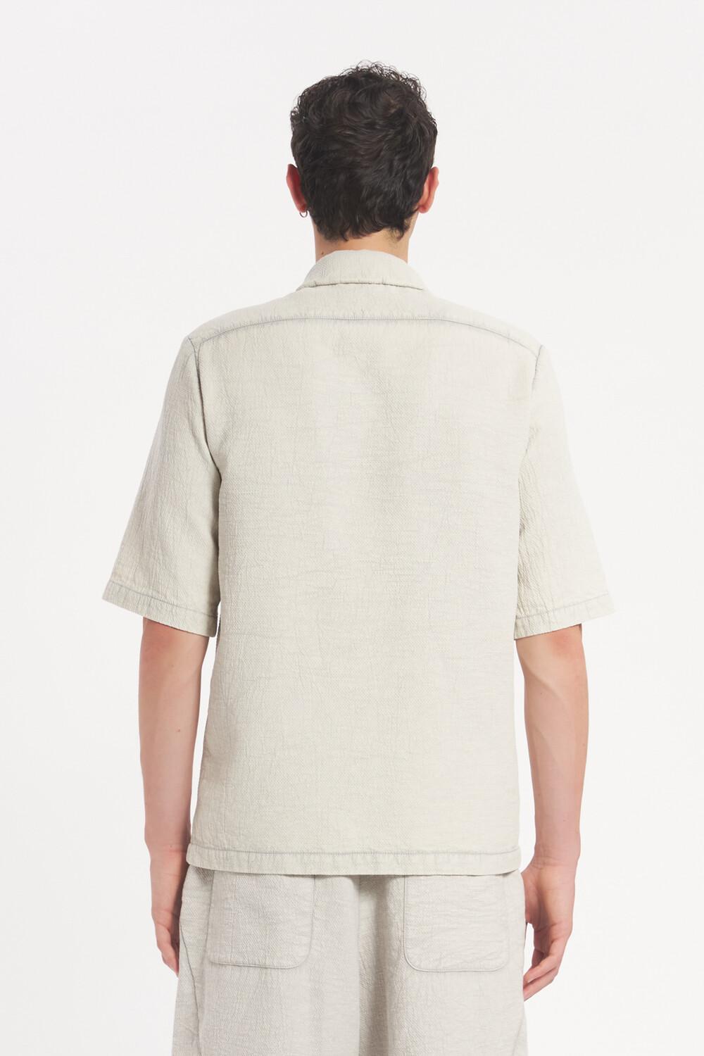 Barena Overshirt Piomber Crespon Perla