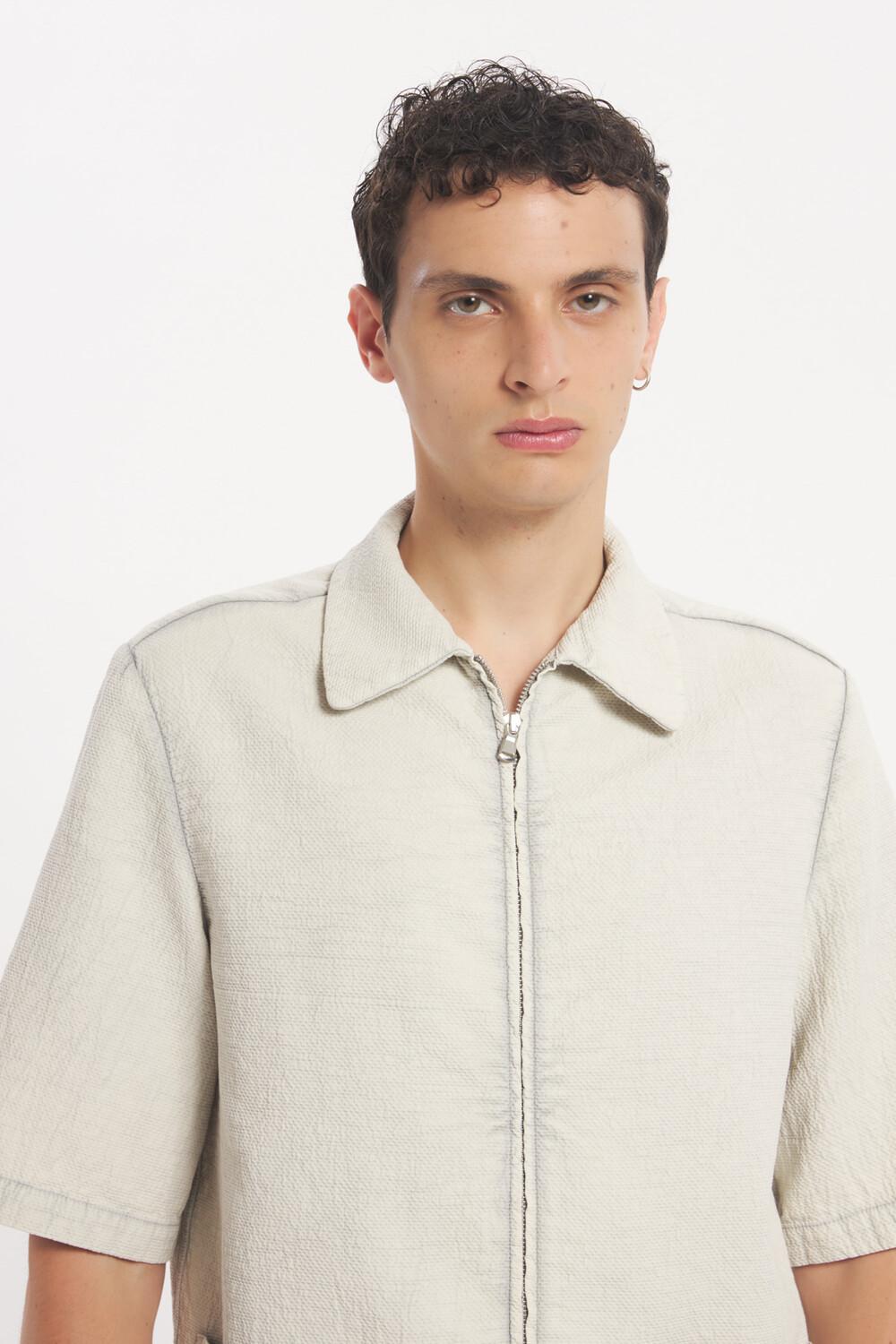 Barena Overshirt Piomber Crespon Perla