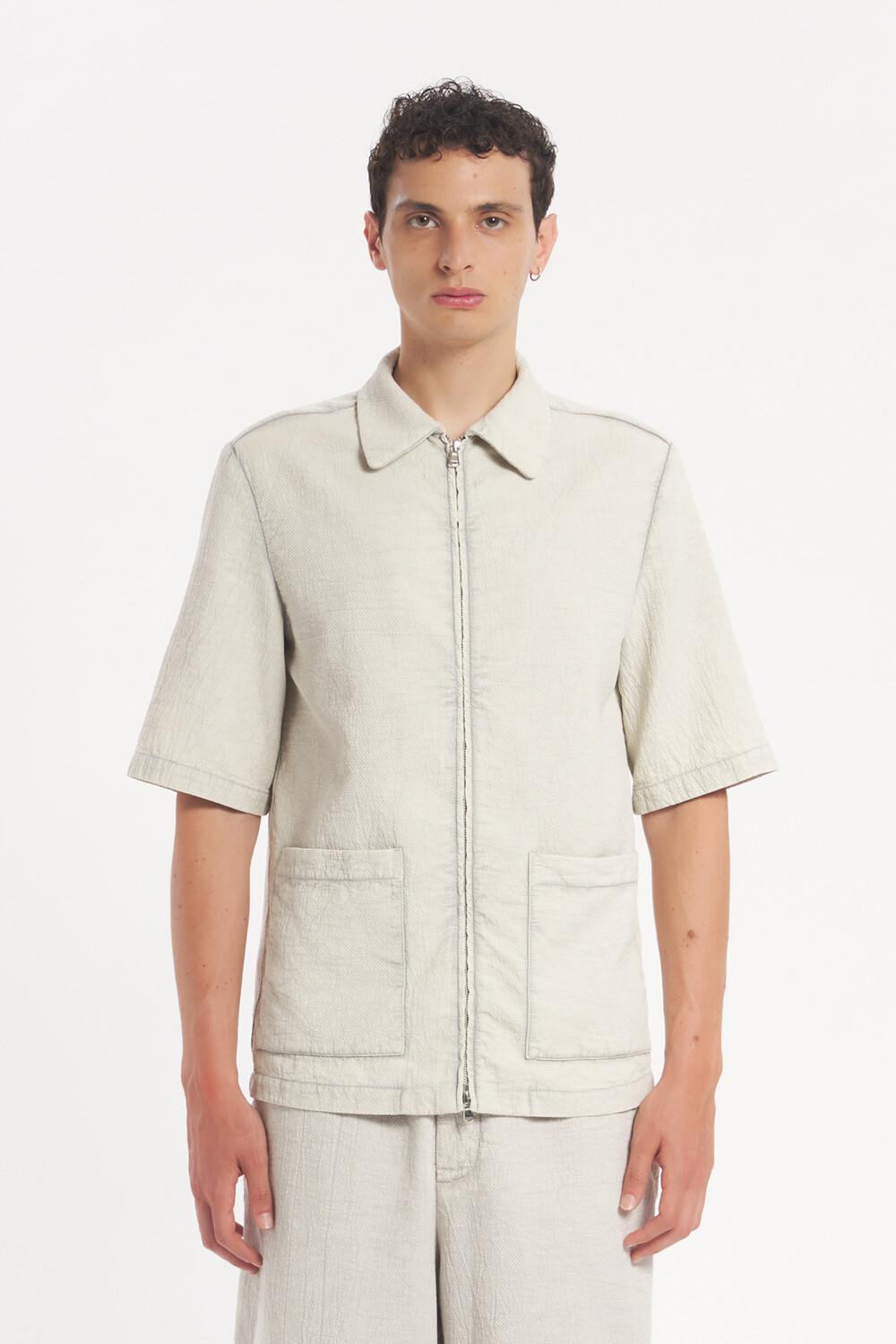 barena Overshirt Piomber Crespon Perla