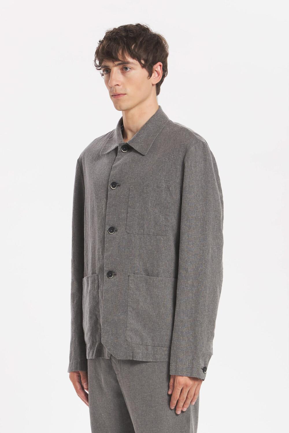 Barena Overshirt Visal Maroco Grigio