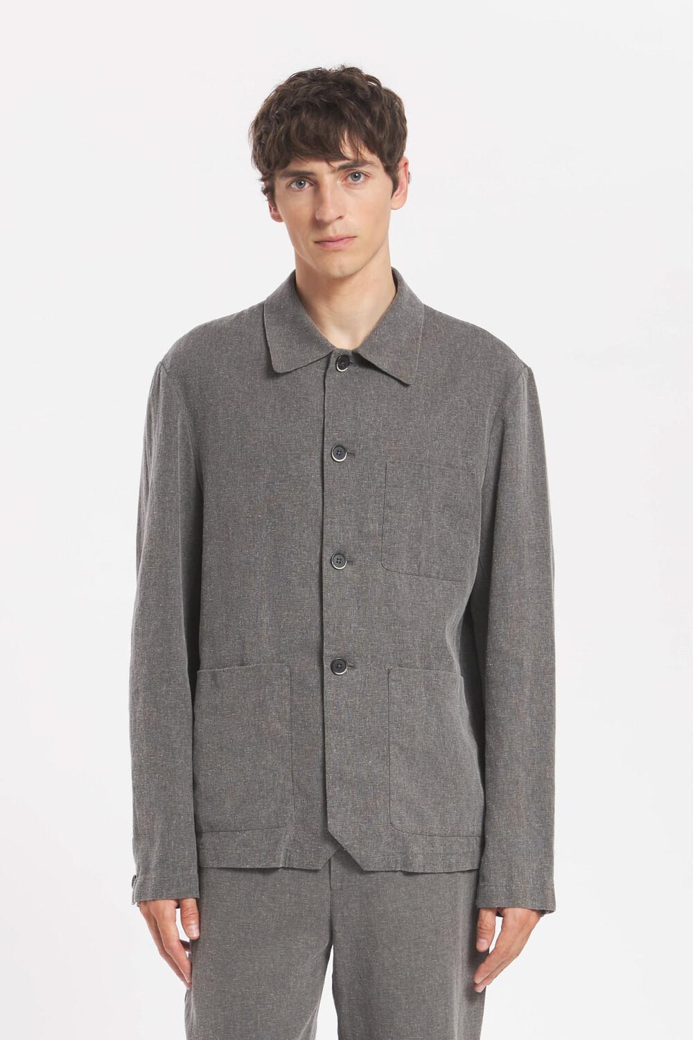 barena Overshirt Visal Maroco Grigio