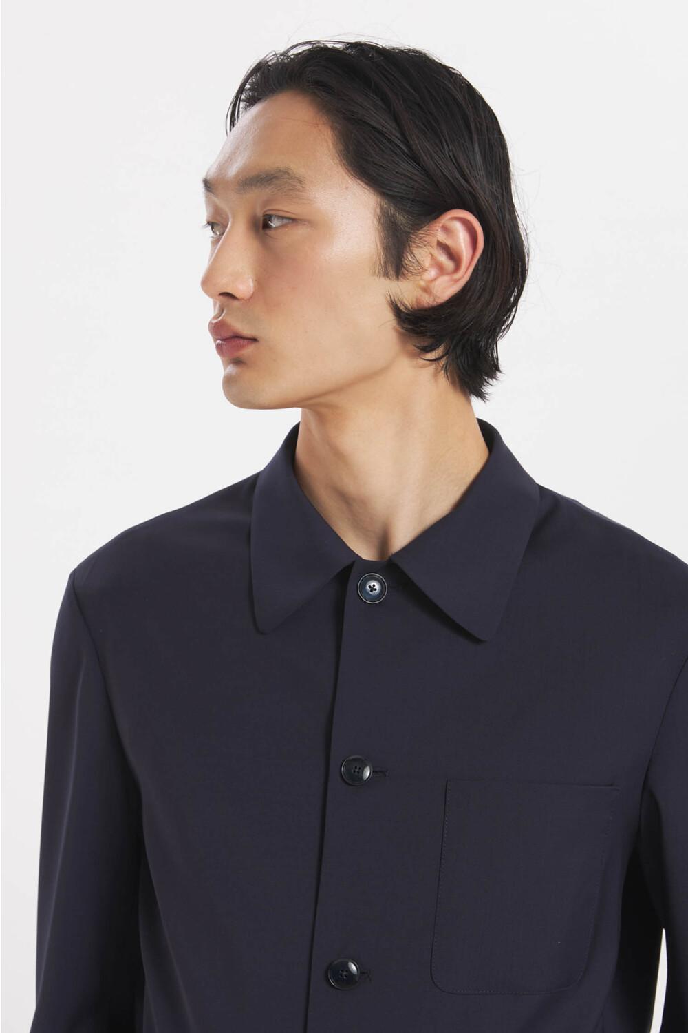 Barena Overshirt Visal Tropical Navy | Essentials