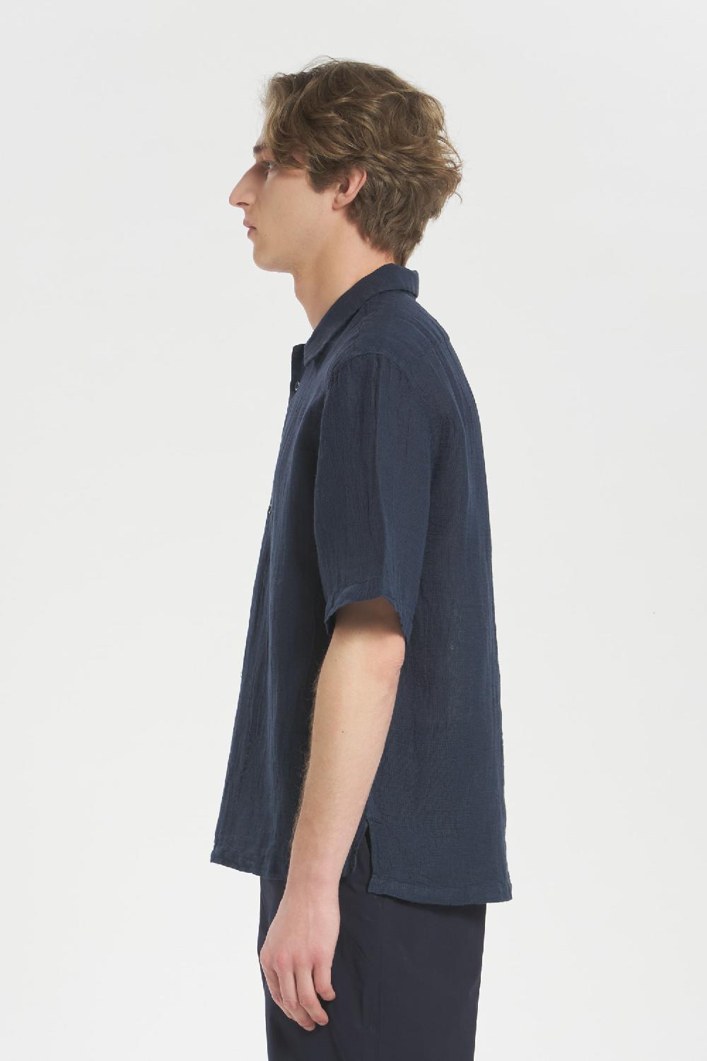 Barena Shirt Mola Net Navy