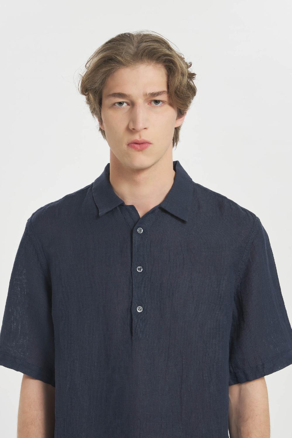 Barena Shirt Mola Net Navy