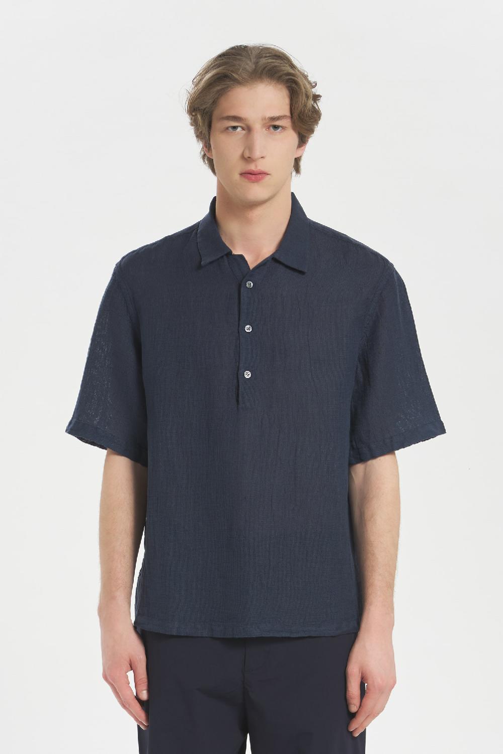 barena Shirt Mola Net Navy