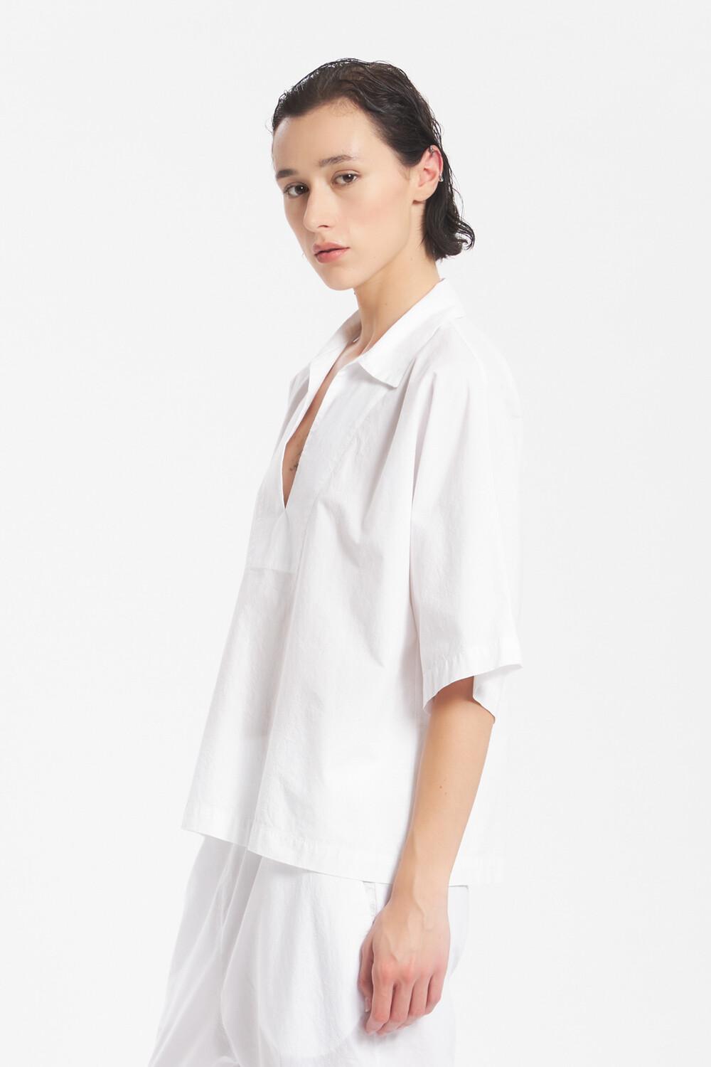 Barena Top Clizia Tendon Bianco