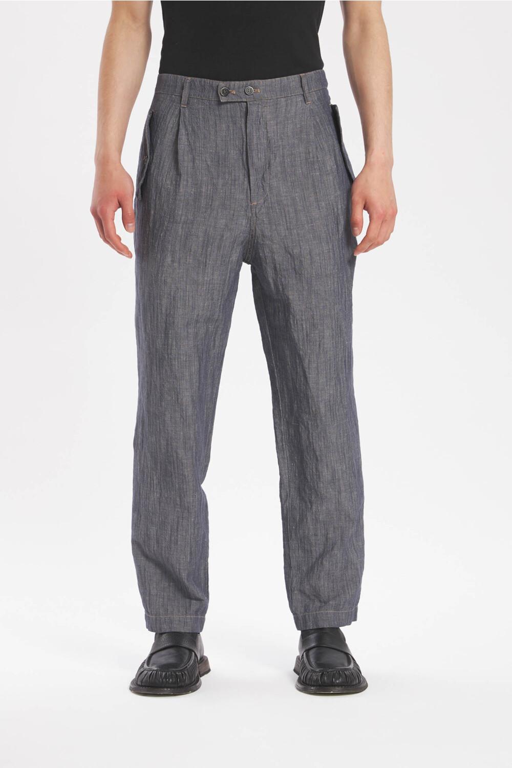 barena Trousers Lamar Piado Navy