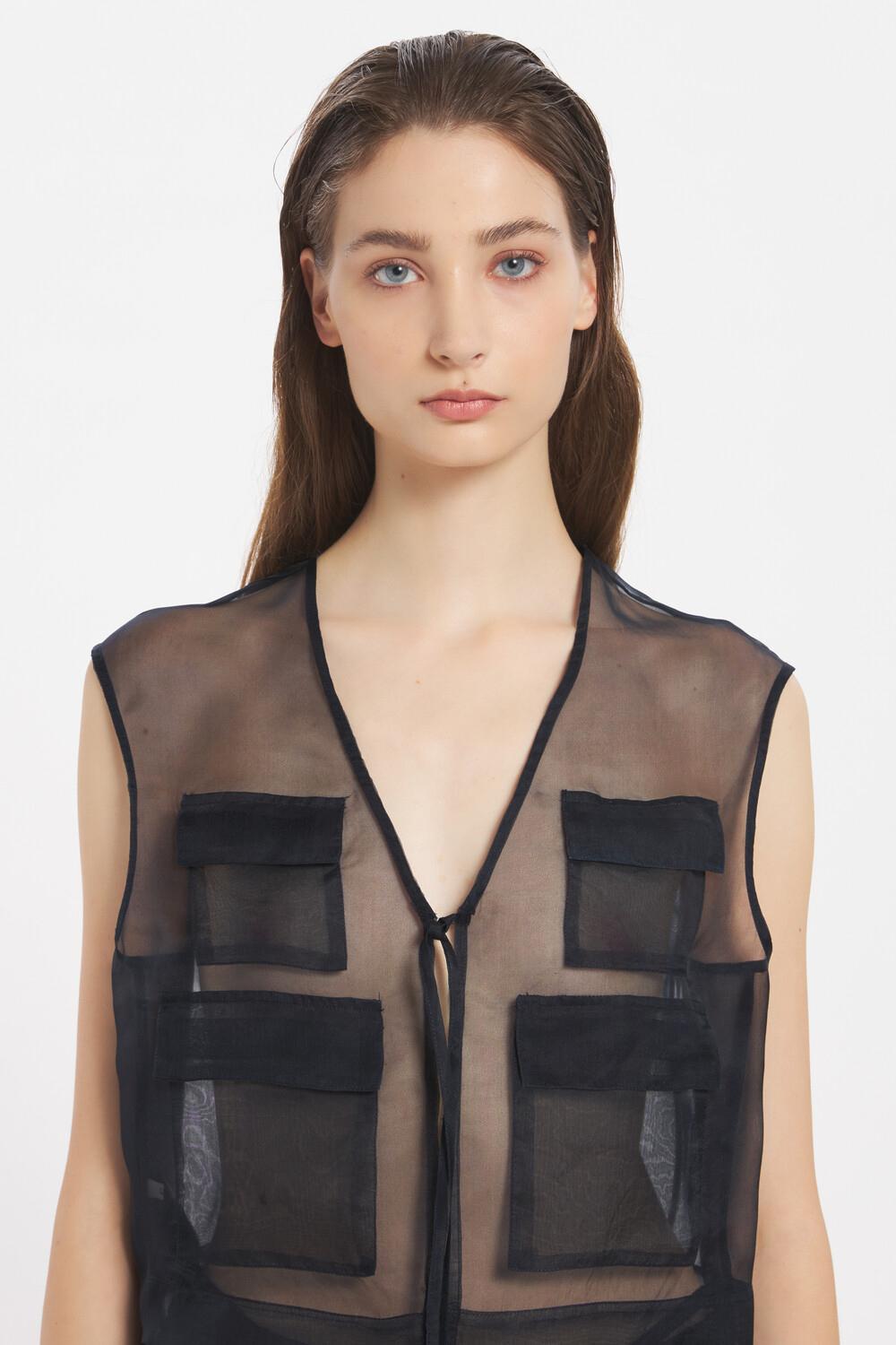 Barena Vest Multi Velato Nero