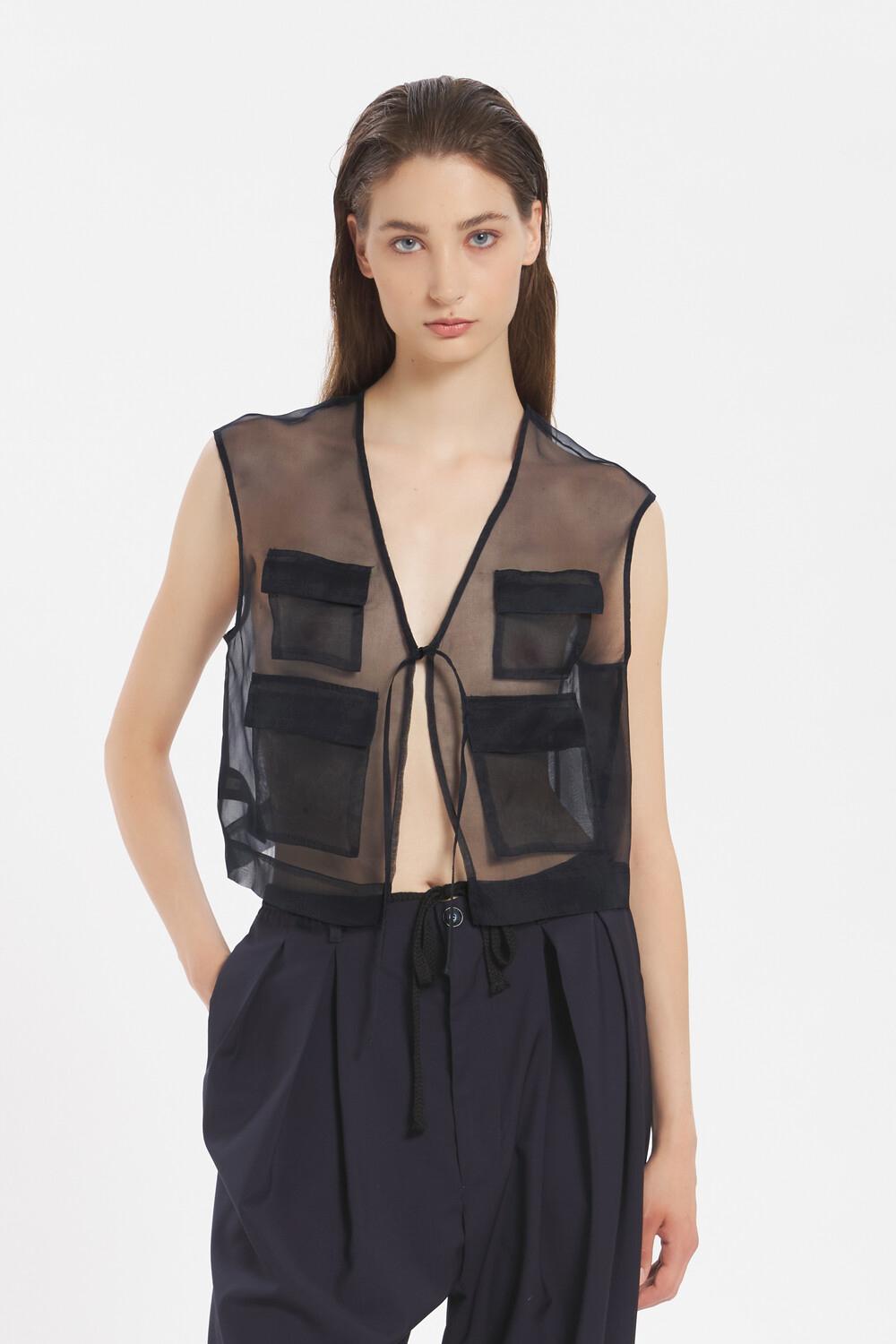 barena Vest Multi Velato Nero