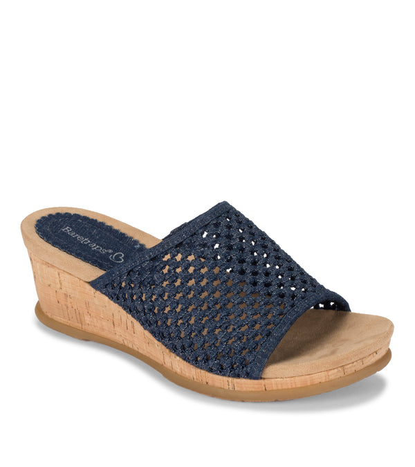 baretraps Flossey Wedge Slide Sandal