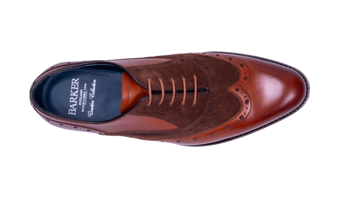 Barker Abingdon - Chestnut Calf/Polo Suede