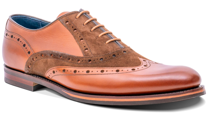 barker Abingdon - Chestnut Calf/Polo Suede