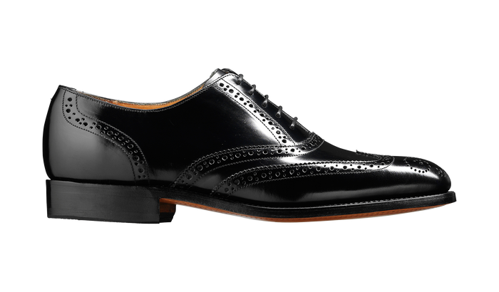 Barker Albert - Black Hi-Shine Brogue
