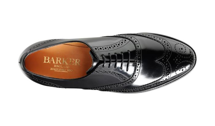 Barker Albert - Black Hi-Shine Brogue