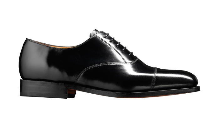 Barker Arnold - Black Hi-Shine Oxford Shoe