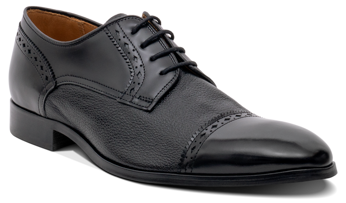 Barker Ashbourne - Black Hi-Shine/Grain